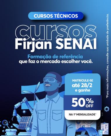 chamada para conhecer os cursos da Firjan