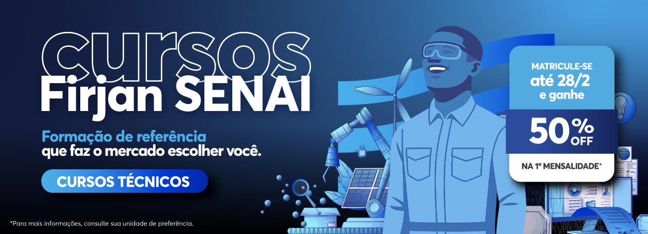 chamada para conhecer os cursos da Firjan